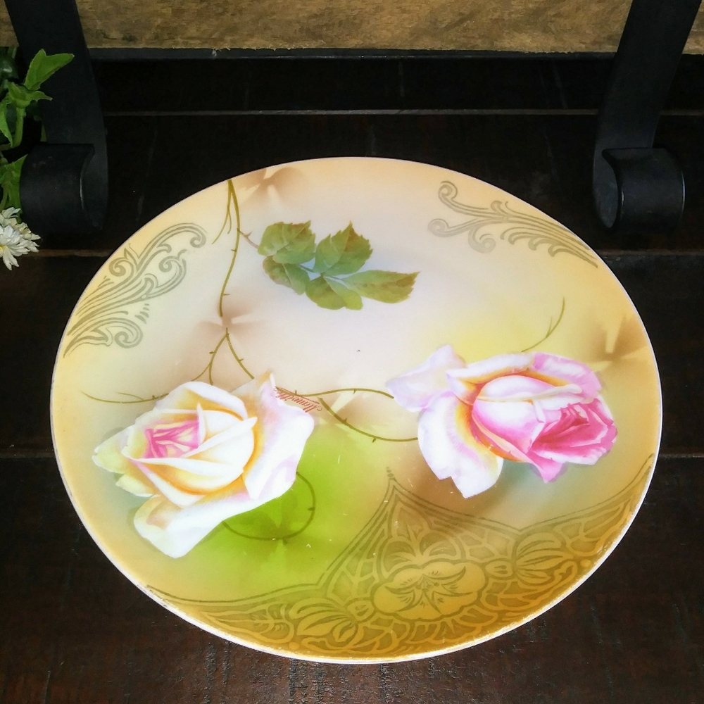 PSAG Bavarian hand painted plate